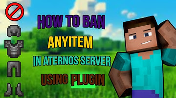 How To Ban Anyitem In Minecraft Aternos Server using Banitem Plugin
