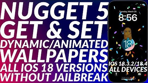 Nugget 5.0: Get & Set Dynamic/Animated Wallpapers for iPhone/iPad | Without Jailbreak | All iOS 18