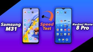 SPEEDTEST | Samsung Galaxy M31 Vs Redmi Note 8 Pro Speedtest🔥🔥