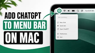 How to Add ChatGPT to Menu Bar on Mac