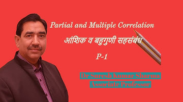 आंशिक व बहुगुणी  सहसंबंध # Partial and Multiple Correlation # Part-1# M.Com-ABST/B.Com/CA/NET-JRF