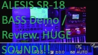 ALESIS SR-18 Bass Sounds review demo tutorial - YouTube