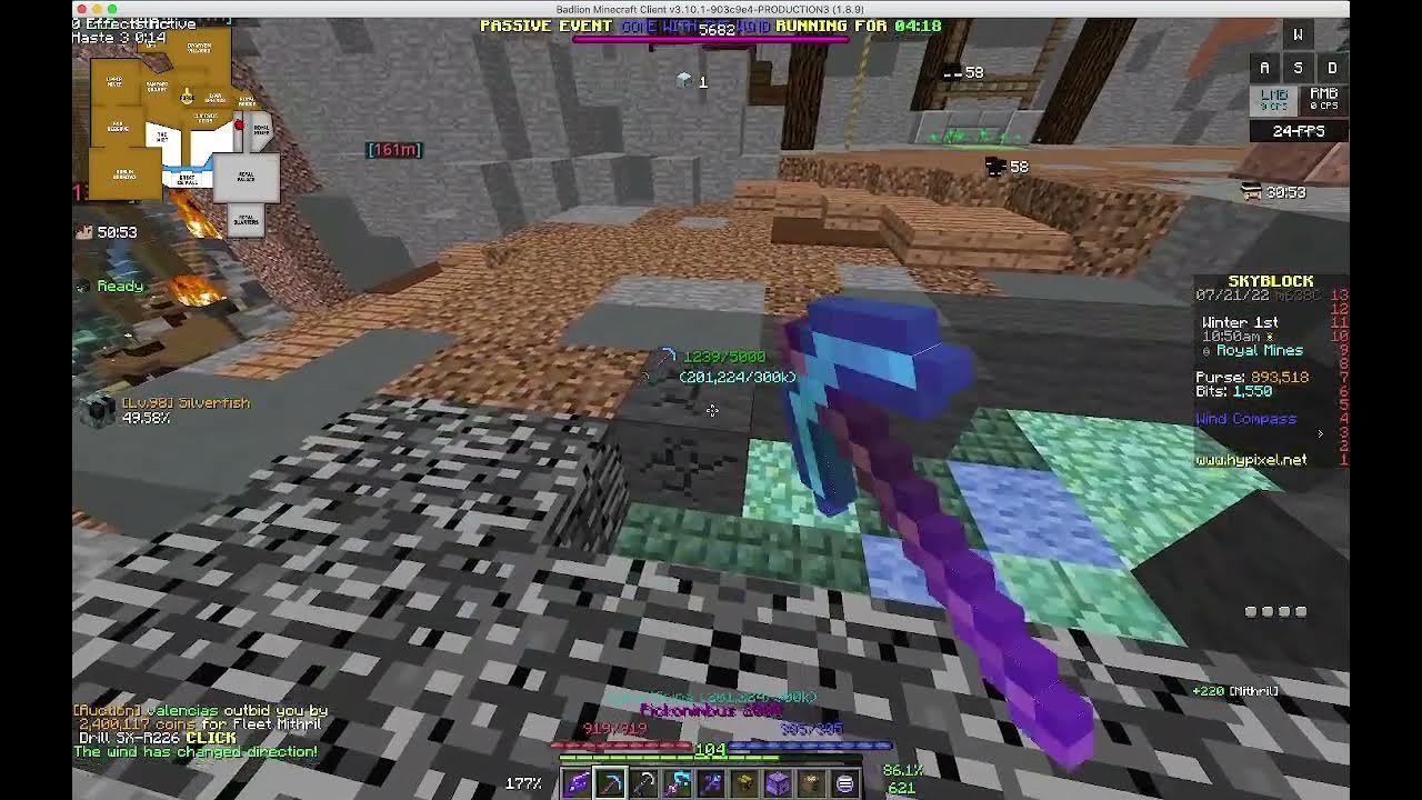 getting crystal hollows unlocked in Hypixel Skyblock (for the first