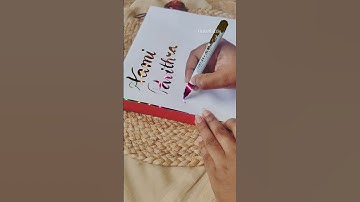 Magical Pen 🔮🪄 Subscribers name #shortvideo #diy #journaling #craft #subscribe #creatoronrise