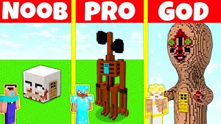 Minecraft Battle: SCP HOUSE CHALLENGE - NOOB vs PRO vs GOD / Animation