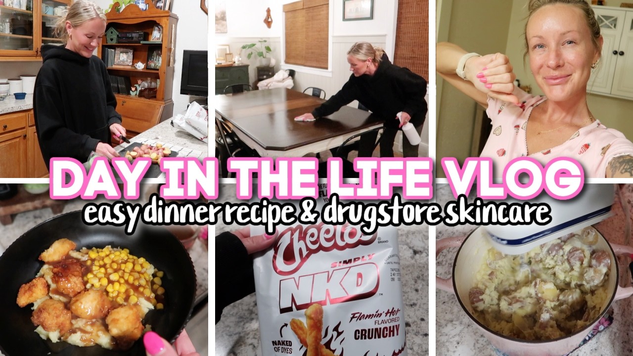 EVENING IN MY LIFE VLOG // easy dinner recipe & trying new drugstore ...