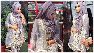 Party Hijab Style||Wedding guest hijab style|| Mutahhara♥️