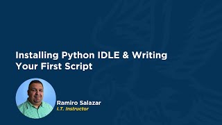 How to Install Python IDLE & Write Your First Script!