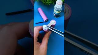 A drop of flux,18650 battery with nickel sheet spot soldering#youtubeshorts #electrician