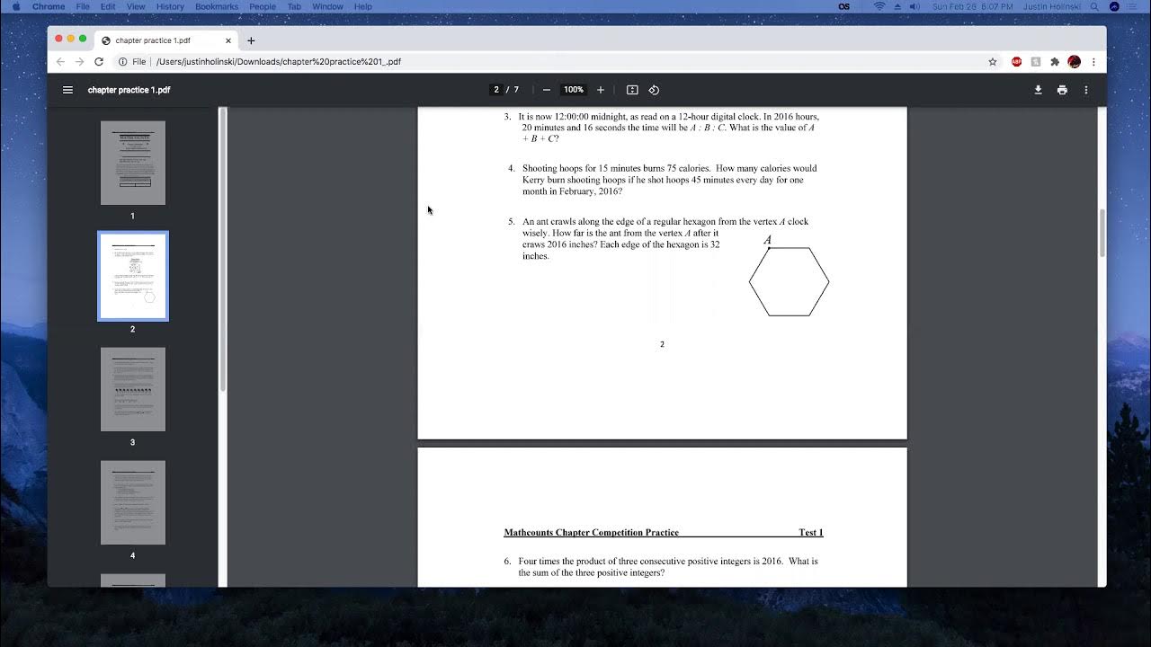 MathCounts Training Session (02/28/2021) YouTube