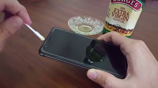 Removing Halo Effect from Tempered Glass (Olive Oil)