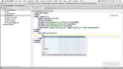 1、jQuery UI Widgets Accordion