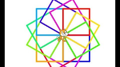 How to draw a square based pattern on scratch and pictoblox| Easy and helpful