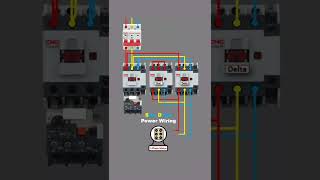 star delta motor starter power wiring and control diagram