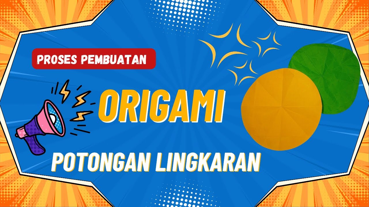 Cara Membuat Origami Potongan Lingkaran | How to Make Origami Circle Cuts