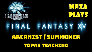 Final Fantasy XIV. Arcanist/Summoner plot. Part 4. Topaz Teaching [Eng subtitles]