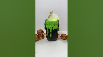 Easy Halloween DIY Cauldron from a Jar! 🧙‍♀️