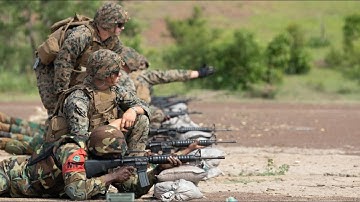 U.S Army and Marines conduct marksmanship training with Ghana Armed Forces soldiers |African Lion 23