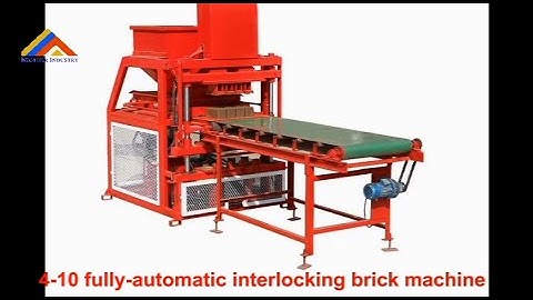 Interlocking block machine 4-10 how to make different interlocking blocks
