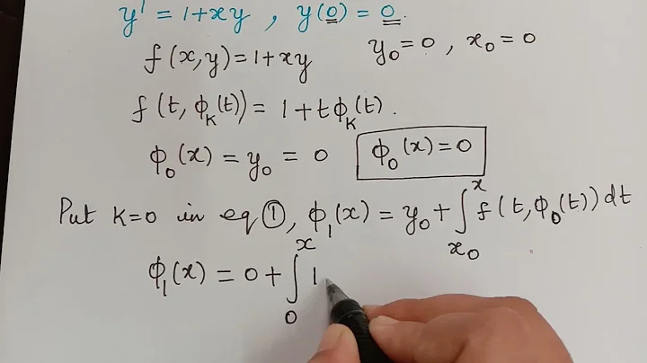 successive approximation||differential equations|| picard's method