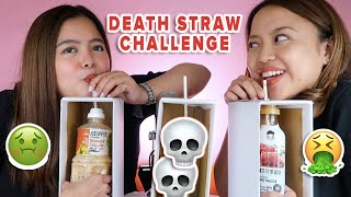 DEATH STRAW CHALLENGE (OMG YUCK!!!) Don't choose the wrong straw!! | Jammy Cruz