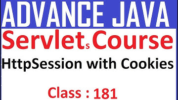 181 HttpSession with Cookies | Session Tracking Handling Management Technique | Servlet Tutorial
