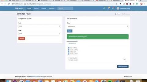Aplikasi Laundry (Laravel 5.8 - Vue.js - SPA) #6: Role & Permissions Bagian 2