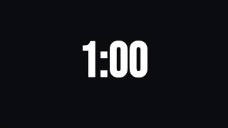 1 Minute Countdown timer | 60 Second Timer clock