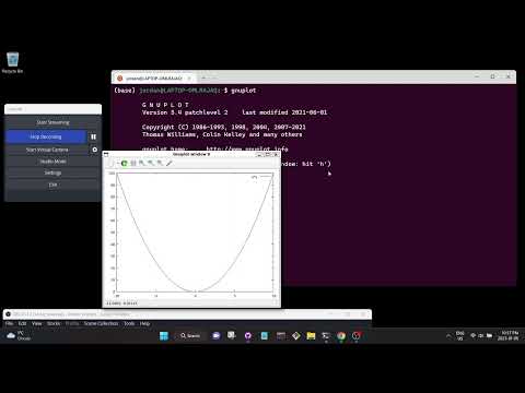 Gnuplot using WSL2 and Xming