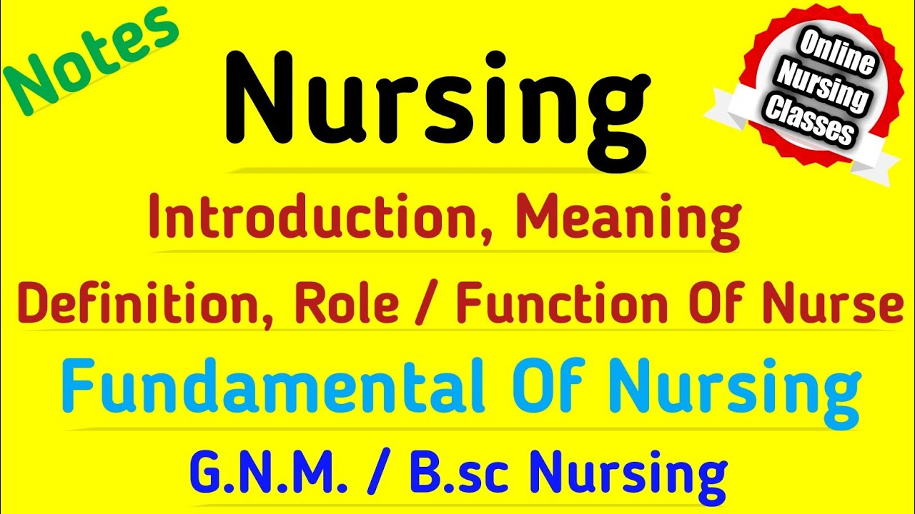 Nurse Definition