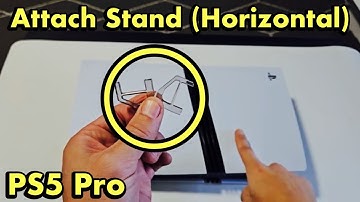 PS5 Pro: How to Attach Stand Legs (Horizontal)
