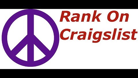 Ranking High On Craigslist - Craig