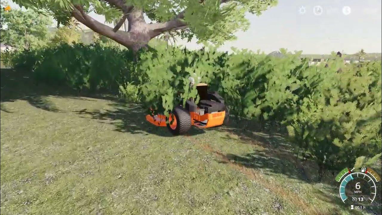 Scag Cheetah random mowing thick brush Farming Simulator 19 YouTube