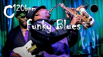 C Major Funky Blues Backing Track Jam 120 BPM