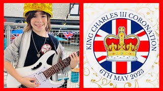 King’s Coronation/ Talented 9 yr old guitarist/ Jeff Beck/ Beatles/ Yardbirds/ ACDC/ Rolling Stones