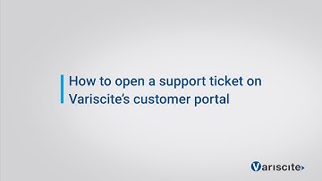 How to open a support ticket in customer portal