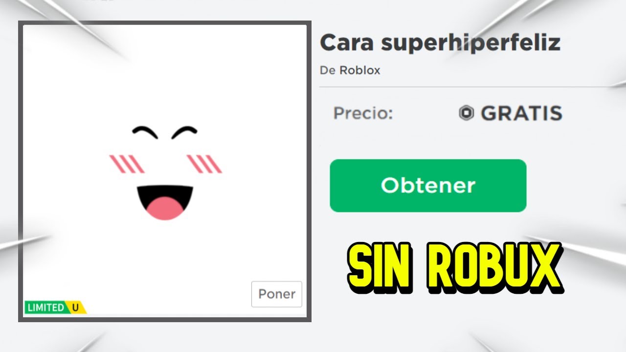 CARA GRATIS EN ROBLOX 