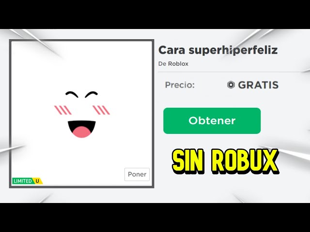 NUEVAS CARAS con MOVIMIENTO SIN ROBUX EN ROBLOX😱😍 