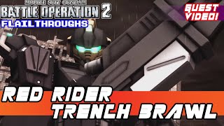 Gundam Battle Operation 2 Guest Video: Red Rider Brawls Through The Trenches