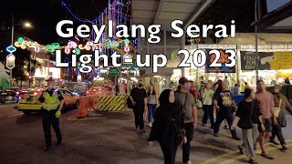 Geylang Serai Lightup and Huge Ramadan Bazaar 2023 4K #bazaar #ramadan #singapore