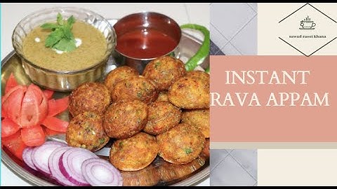 सूजी के फुले - फुले, क्रिस्पी आप्पे । Instant suji / rava appe recipe । appam recipe । Appe