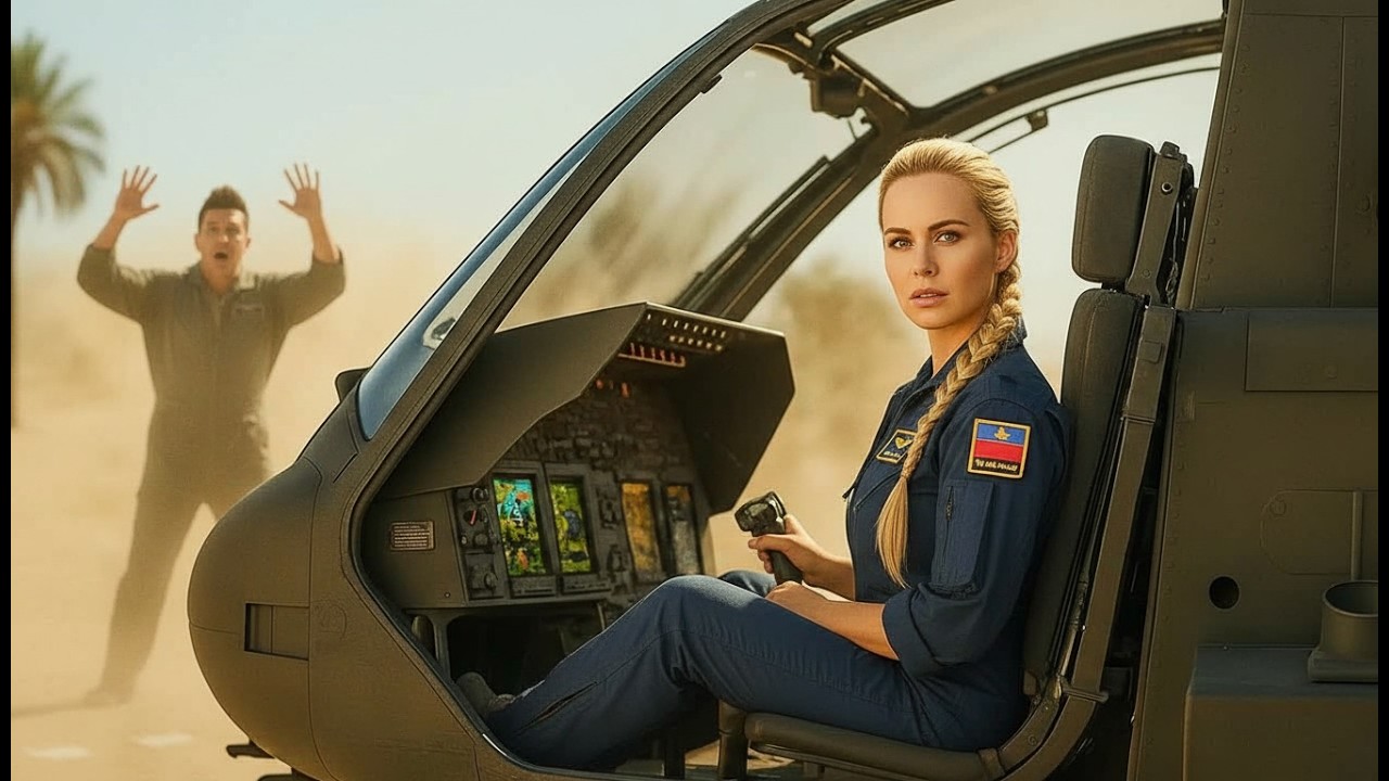 Der General sagte ihr im Scherz, sie solle den Apache fliegen – was sie dann tat, ließ ihn vor S