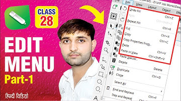 Edit Menu in CorelDraw || Undo fill & Redo, Repeat, Cut, Copy, Copy properties, Paste - हिंदी में
