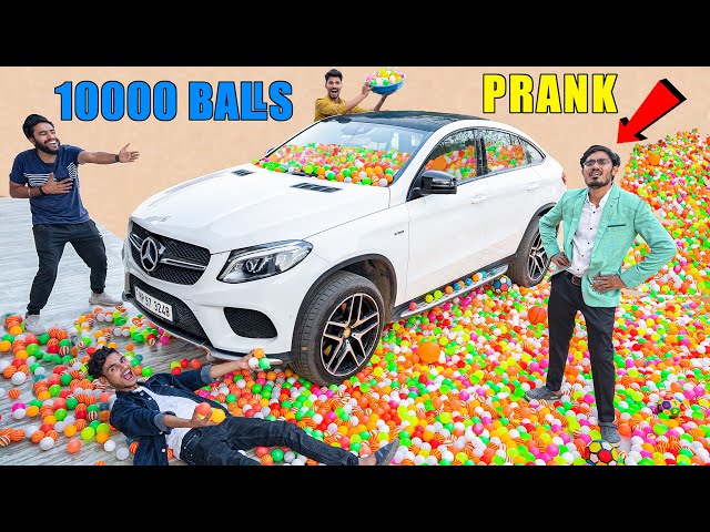 10000 Balls in Mercedes Prank on Amit - अमित भाई के होश उड़ गए | 100% Real & Crazy class=