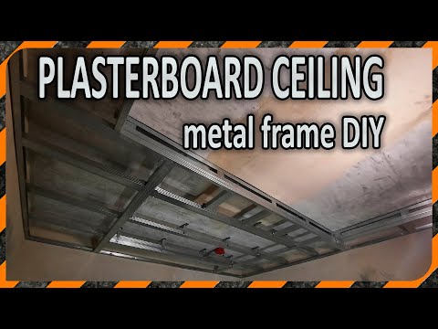 Video: A Box Of Plasterboard On The Ceiling (61 Photos): How To Make A Frame For A Two-level Structure With Your Own Hands And How To Ensure Attachment To A Profile