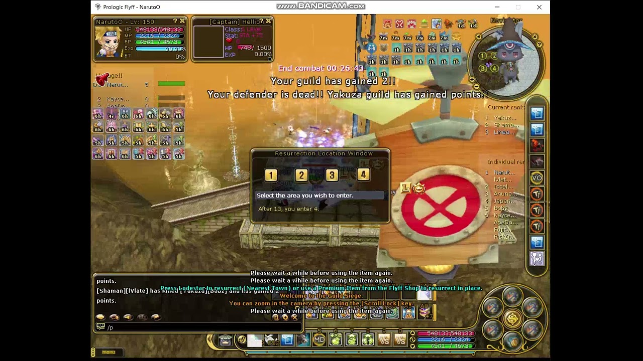 Prologic Flyff NarutoO Guild Siege