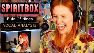 ONE TAKE SPIRITBOX - Rule Of Nines Vocal Coach Reaction & Analysis
