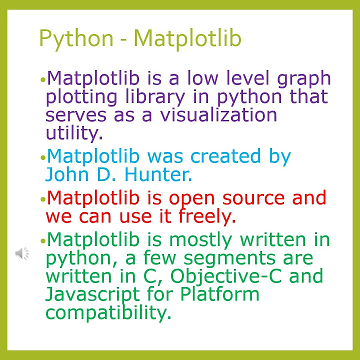 Matplotlib Python Library1 - Matplot ser. - Python Library Series ...