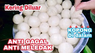 Resep cara membuat Cimol super Mulus mengembang kopong anti gagal meledak !!!