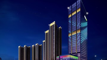 Building Facade Lighting and Decoration Design: Lighting Effects Video of Guangdong Jiahe Plaza